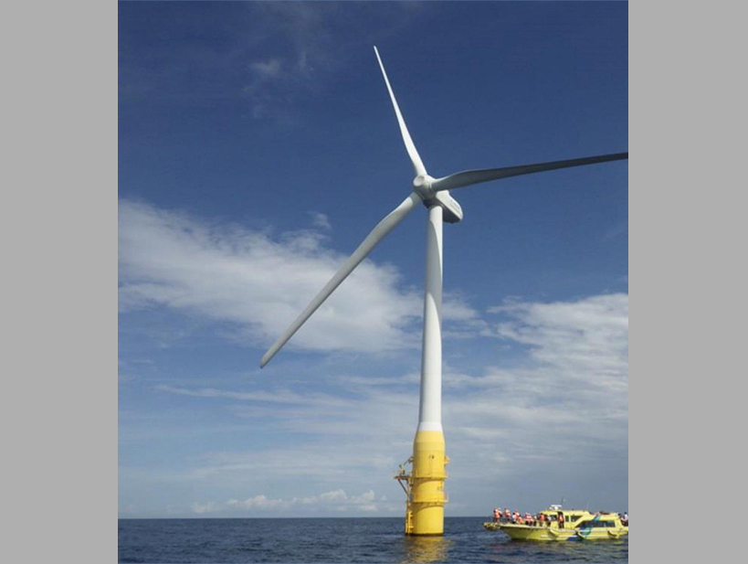 日本で最初の浮体式洋上風車の実証試験は五島で行われました
